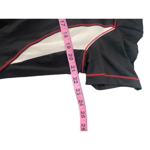 Nike Golf Dri Fit Half Zip Short Sleeve Golf Top Gray Red Womens Large - Picture 5 of 6